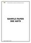 SAMPLE PAPER SSE ARTS