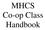 MHCS Co-op Class Handbook