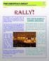 RALLY! THE CHRISTIAN ARRAY AN E-MAGAZINE DEDICATED TO SUSTAINED SCRIPTURAL CHURCH GROWTH IN OUR GENERATION NOT YOUR DADDY S GOSPEL MEETING!