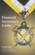 Financial Secretary s Guide