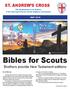 Bibles for Scouts ST. ANDREW S CROSS. Brothers provide New Testament editions MAY 2016