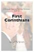 A PASSAGE THROUGH THE NEW TESTAMENT PART SIX. First Corinthians. by Jeff S. Smith