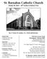 St. Barnabas Catholic Church October 26, th Sunday in Ordinary Time