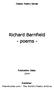 Richard Barnfield - poems -