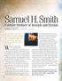 Samuel H. Smith. Who was Samuel H. Smith? Faithful Brother of Joseph and Hyrum