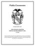 Public Ceremonies PUBLISHED BY: THE GRAND CHAPTER, THETA CHI FRATERNITY, INC. 2016