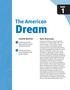 Dream. The American. Unit. Unit Overview. Essential Questions