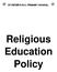 ST.PETER S R.C. PRIMARY SCHOOL. Religious Education Policy