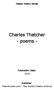 Charles Thatcher - poems -