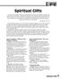 Spiritual Gifts. Spiritual Gifts 1