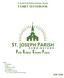 Family Handbook. St. Joseph Parish Religious Education Program