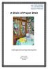 A Chain of Prayer 2013 A Short Report on the Lent Prayer Chain Project 2013