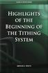 Highlights of the Beginning of the Tithing System