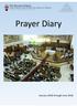 Prayer Diary January 2018 through June 2018