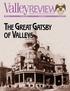 Newsletter of the Valley of Northern New Jersey. Vol 7 No December The Great Gatsby.