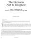 The Decision Not to Emigrate. Land Prospecting in Eastern Kansas and Nebraska in by Dennis E. Suttles