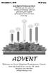 ADVENT ADVENT. Welcome to Good Shepherd Presbyterian Church