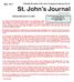 St. John s Journal FROM DEATH TO LIFE. May, A Monthly Newsletter of St. John s Evangelical Lutheran Church