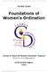 Foundations of Women s Ordination