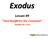 Exodus!! Lesson*#9* God*Reaffirms*the*Covenant * (Exodus(19:(1,25)((