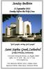 Sunday Bulletin. Saint Sophia Greek Cathedral. 11 September 2011 Sunday before the Holy Cross. Greek Orthodox Community