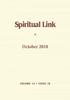 Spiritual Link. October 2018 VOLUME 14 ISSUE 10
