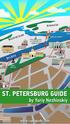 ST. PETERSBURG GUIDE. by Yuriy Nezhinskiy.