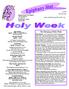 The Meaning of Holy Week