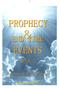 PROPHECY & END TIME EVENTS