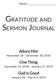 Gratitude and Sermon Journal