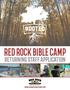 RED ROCK BIBLE CAMP GENERAL INFORMATION