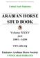 ARABIAN HORSE STUD BOOK