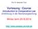 Vorlesung / Course Introduction to Comparative Law Einführung in die Rechtsvergleichung
