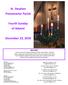 St. Stephen Protomartyr Parish. Fourth Sunday of Advent. December 23, 2018 WELCOME!