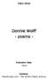 Donnie Wolff - poems -