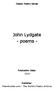 John Lydgate - poems -