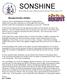 SONSHINE. Message from Rev. Christine. The Monthly Newsletter of Palm Springs Presbyterian Church August, 2011