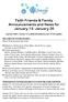 Faith Friends & Family Announcements and News for January 13- January 26