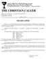 THE CHRISTIAN CALLER