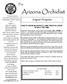 Arizona Orchidist. August Program. The HOW TO GROW BULBOPHYLLUMS TWICE AS LARGE IN HALF THE TIME IN THIS ISSUE