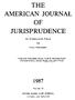 THE AMERICAN JOURNAL. An International Forum. for. Legal Philosophy