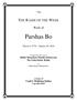 בסד. Week of. Parshas Bo. Shevat 4, 5778 January 20, Compiled from the works of Rabbi Menachem Mendel Schneerson The Lubavitcher Rebbe
