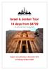 Israel & Jordan Tour 14 days from $4799