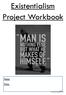 Existentialism Project Workbook