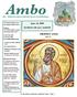 Ambo ST. THEODOSIUS ORTHODOX CATHEDRAL. June 14, 2009 SUNDAY OF ALL SAINTS. PROPHET AMOS June 15