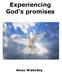 Experiencing God's promises