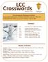 LCC Crosswords. Weekly Activities