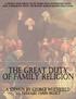 THE GREAT DUTY OF FAMILY RELIGION