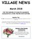 VILLAGE NEWS. March 2018 FOR THE PARISHES OF CHARLTON MUSGROVE, CUCKLINGTON & STOKE TRISTER WITH BAYFORD. Benefice Fair