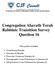 Congregation Ahavath Torah Rabbinic Transition Survey Question 16